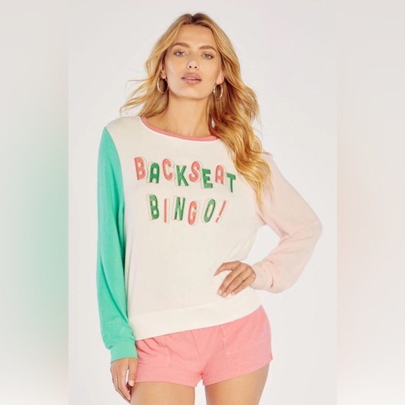 Wildfox “Backseat Bingo” Baggy Beach Jumper - Picture 2 of 7